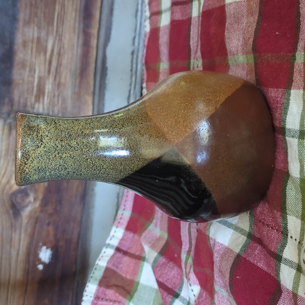Pottery Craft USA Elegant Brown Ceramic Vase